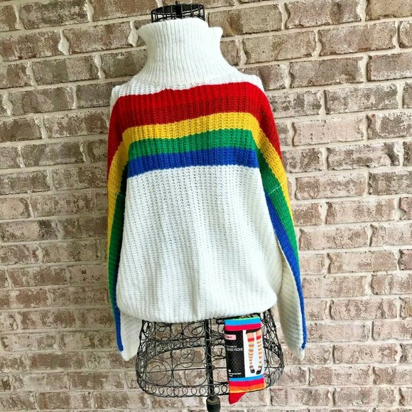 🌈Fantastic Fawn Rainbow Sweater - Picture 10 of 12